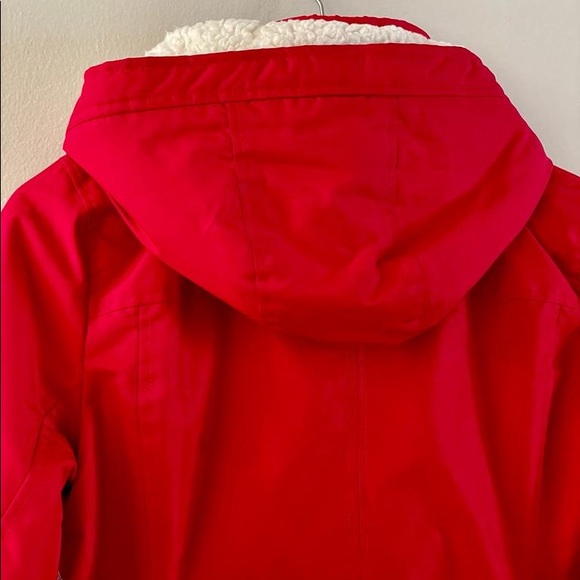 Red Hollister All Weather Jacket with Hood Small - Picture 9 of 11